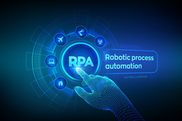 rpa-robotic-process-automation-wireframed-robotic-hand-touching-digital-graph-interface_127544-111 RPA can be the great idea for optimizing office resource